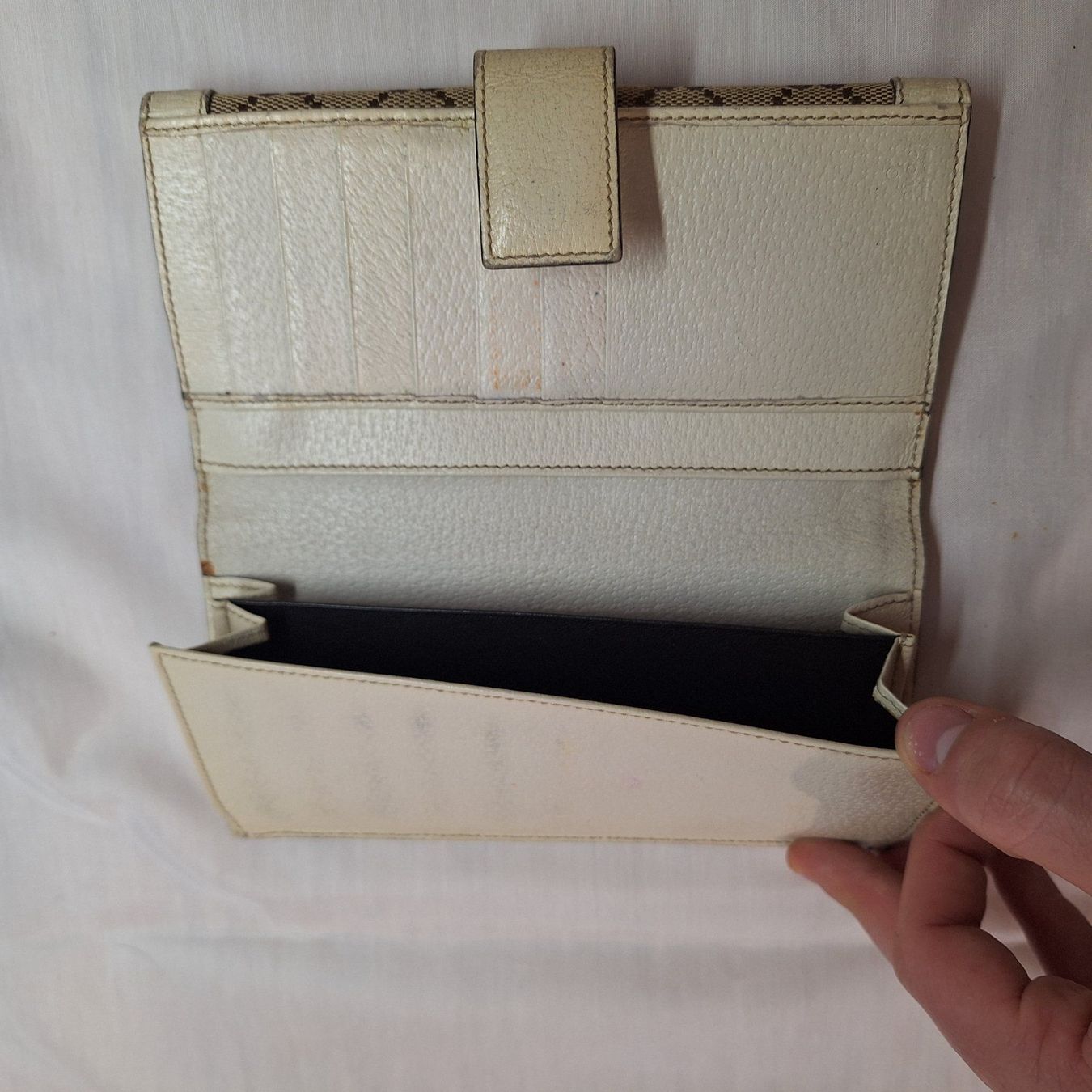 Gucci Portamonete: GUCCI GG LOGO WALLET / CANVAS BEIGE – Usato da Kilchberg ZH venduto da mrmame 3
