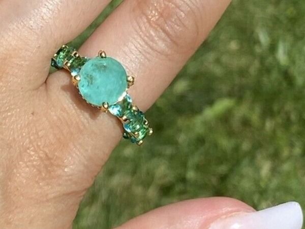 Ringe: GENUINE COLOMBIAN EMERALD RING SIZE 7,8,9,4 available – Neu (gemäss Beschreibung) aus Gächlingen von CHARLEZGIFTS