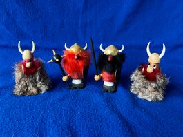 Wikinger-Figuren (aus Holz/Fell)