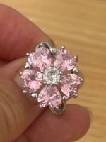 Luxus Elegante Gr.19/9 Ring Farbe: Silber/Rosa