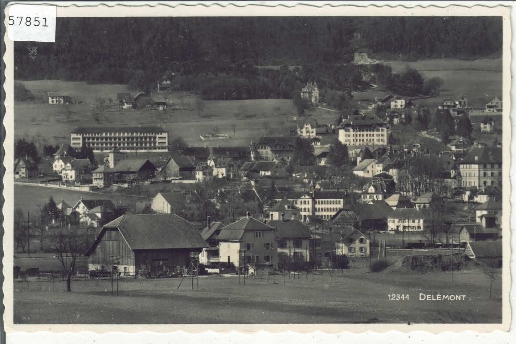 Ansichtskarten: Delemont - Vue generale – Gebraucht aus Ettingen von Kartenplanet