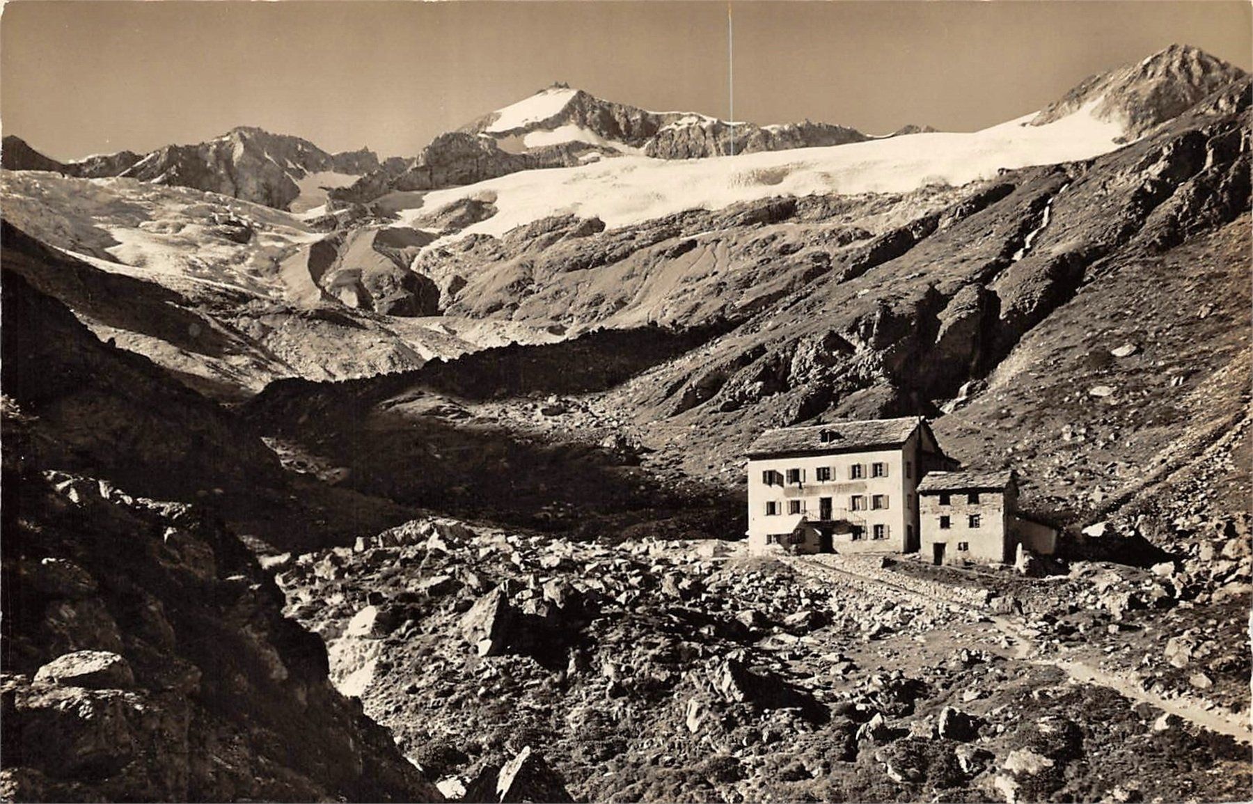 Ansichtskarten: Zermatt, Berghotel Findelengletscher, E. Gyger – Gebraucht aus Ottikon b.Kemptth. von Neptun1974