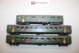 Roco SBB CFF FFS Personenzugwagen + Packwagen DC H0 m. OVP