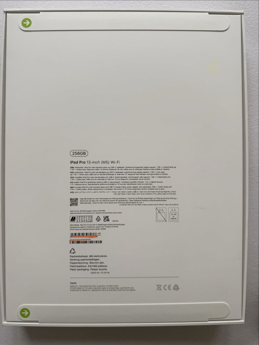 Apple Tablet PC: Apple Ipad Pro 13 (M5) Wifi – Nuovo e nell'imballaggio originale da Marin Epagnier venduto da Agurz 2