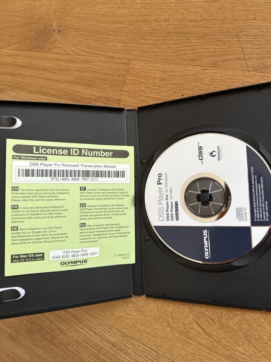 Kopfhörer: Olympus AS-5000 Transcription Kit inkl. Software – Gebraucht aus Bern von Steffihirsiger 1