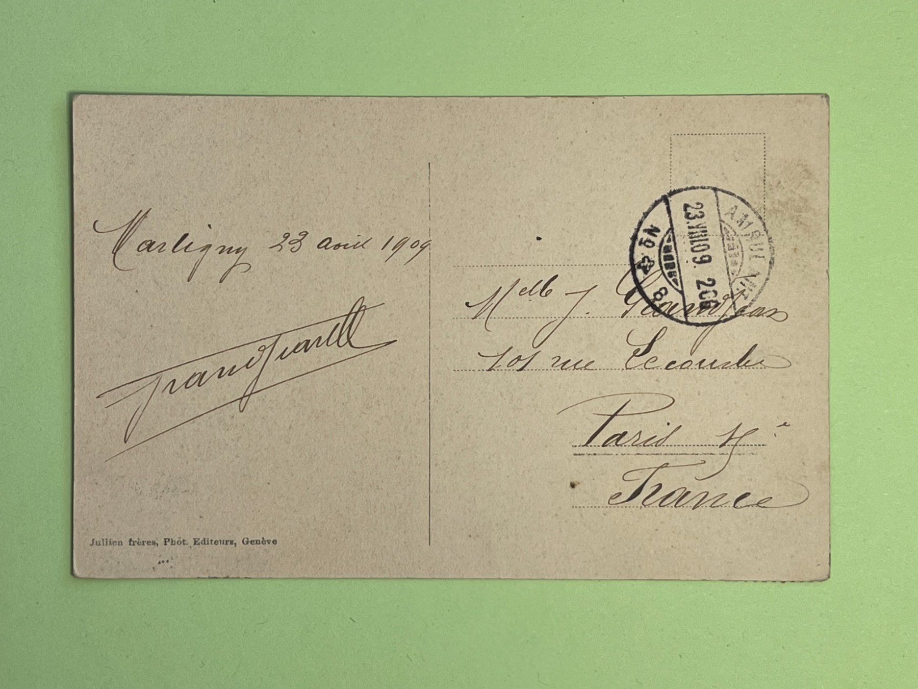 Cartoline postali: Martigny - la Batiaz - 1909 – Usato da Steg VS venduto da _vinci_ 1