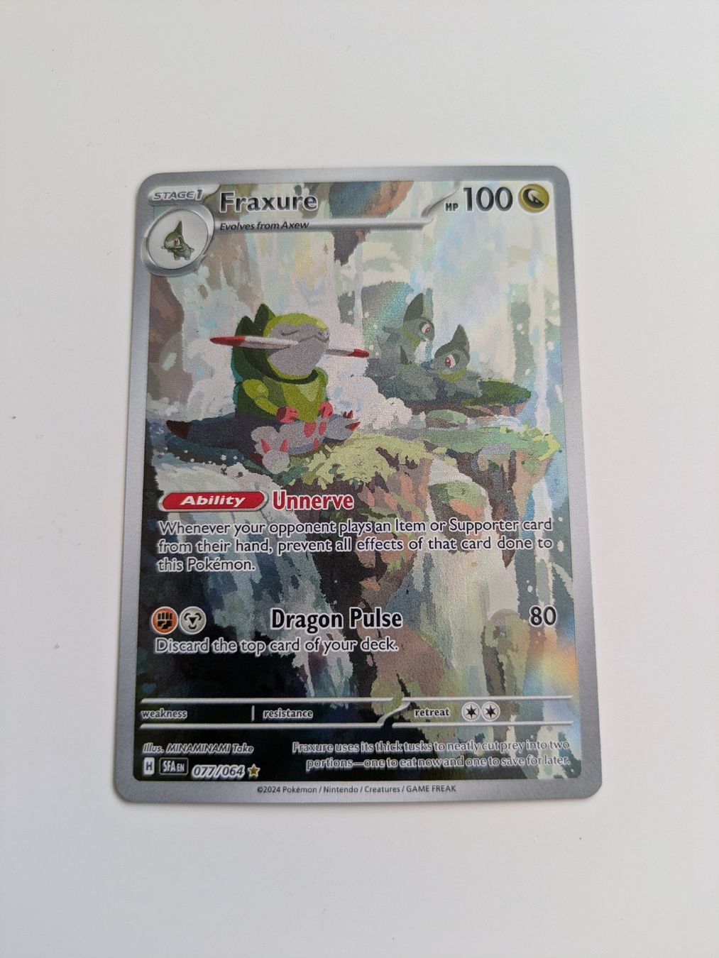Pokémon Carte collezionabili: Fraxure (Shrouded Fable) – Nuovo (secondo la descrizione) da Hochdorf venduto da NoctisCaelum
