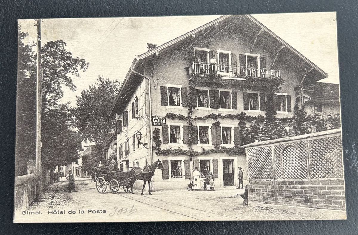 Cartoline postali: Gimel Hotel de la Poste  – Usato da Horw venduto da Tellbub