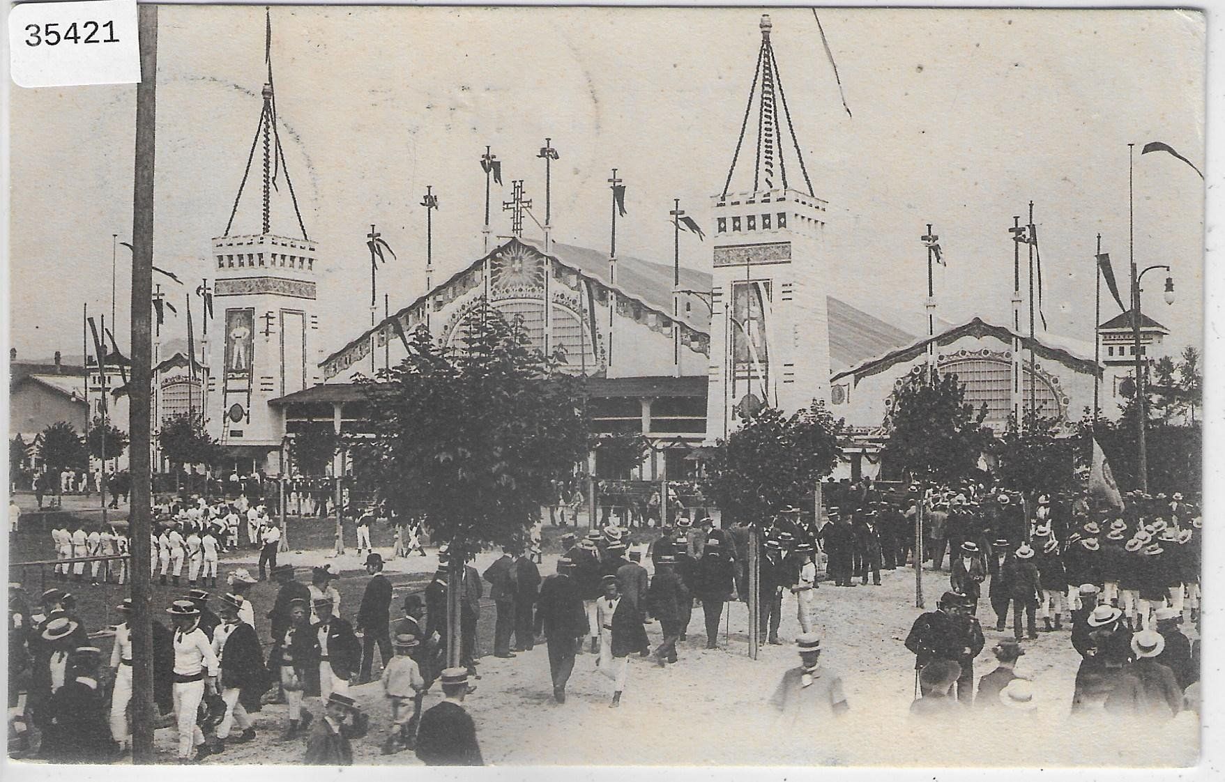 Cartoline postali: Eidg. Turnfest Bern - Festplatz - Off. Stempel – Usato da Ettingen venduto da Kartenplanet