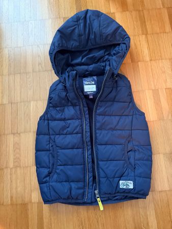 Top Zustand: SMILE Kinder Steppweste, Gr. 116, Marineblau