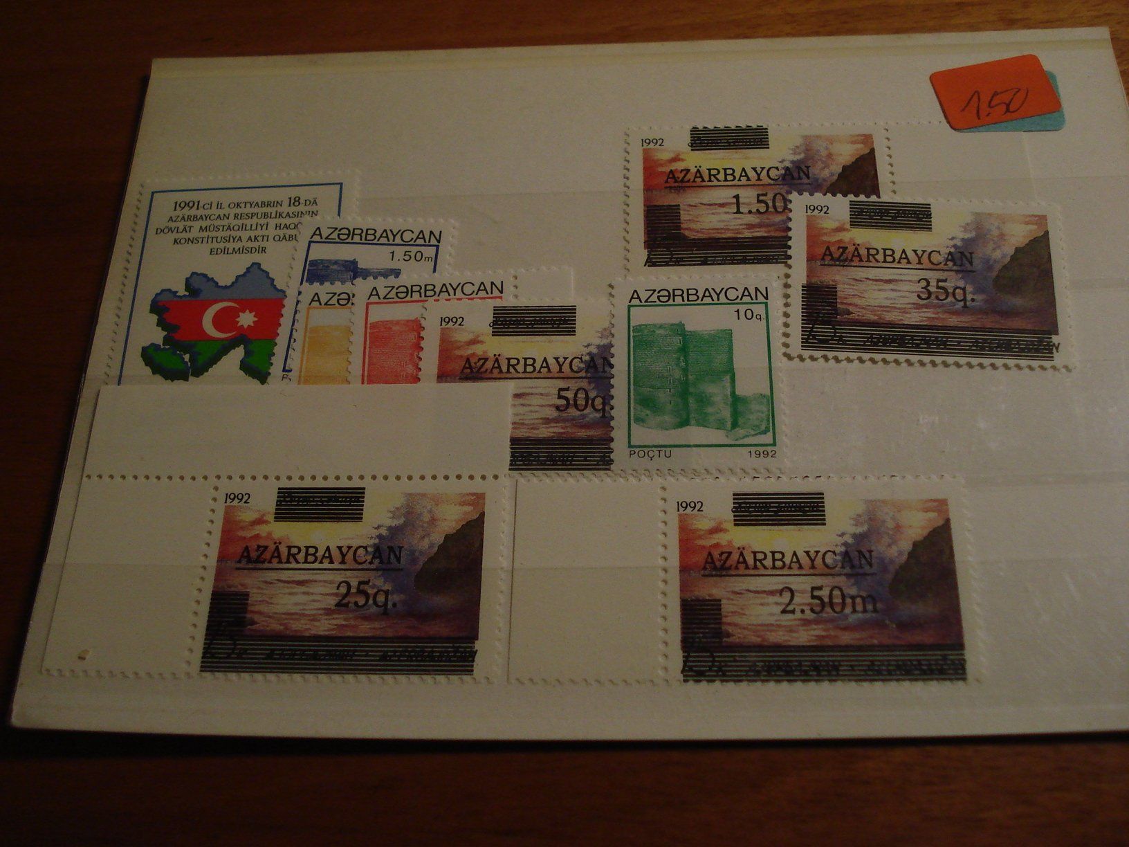 Tous les timbres: Steckkarte Aserbeidschan, **, ab 1991 – D'occasion à Niederwil AG par morostahu