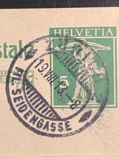 Tutti i francobolli: Postkarten Bestellungen 1913 Apotheke – Usato da Oberägeri venduto da Nussbi6 7