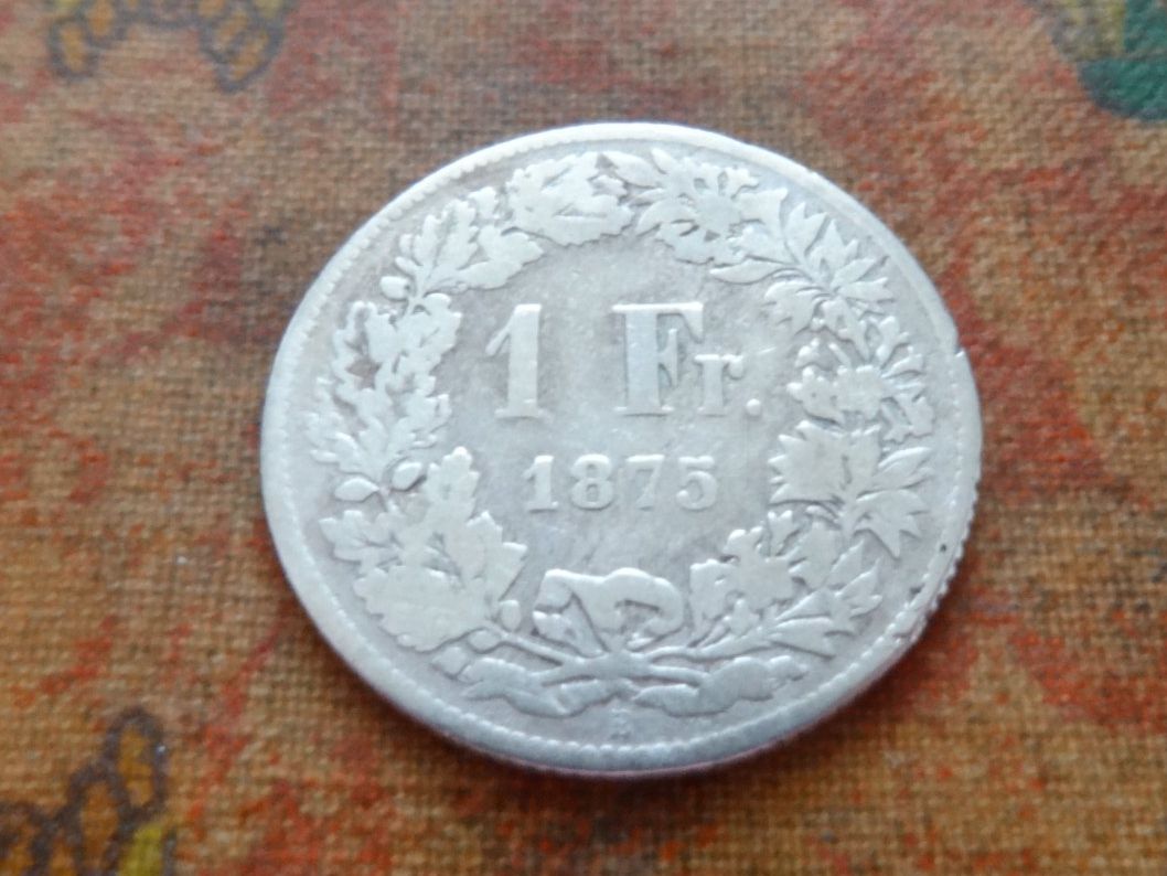 Tutti le monete: 1 Fr. 1875  (Y) – Usato da Romanel-sur-Lausanne venduto da Swift13