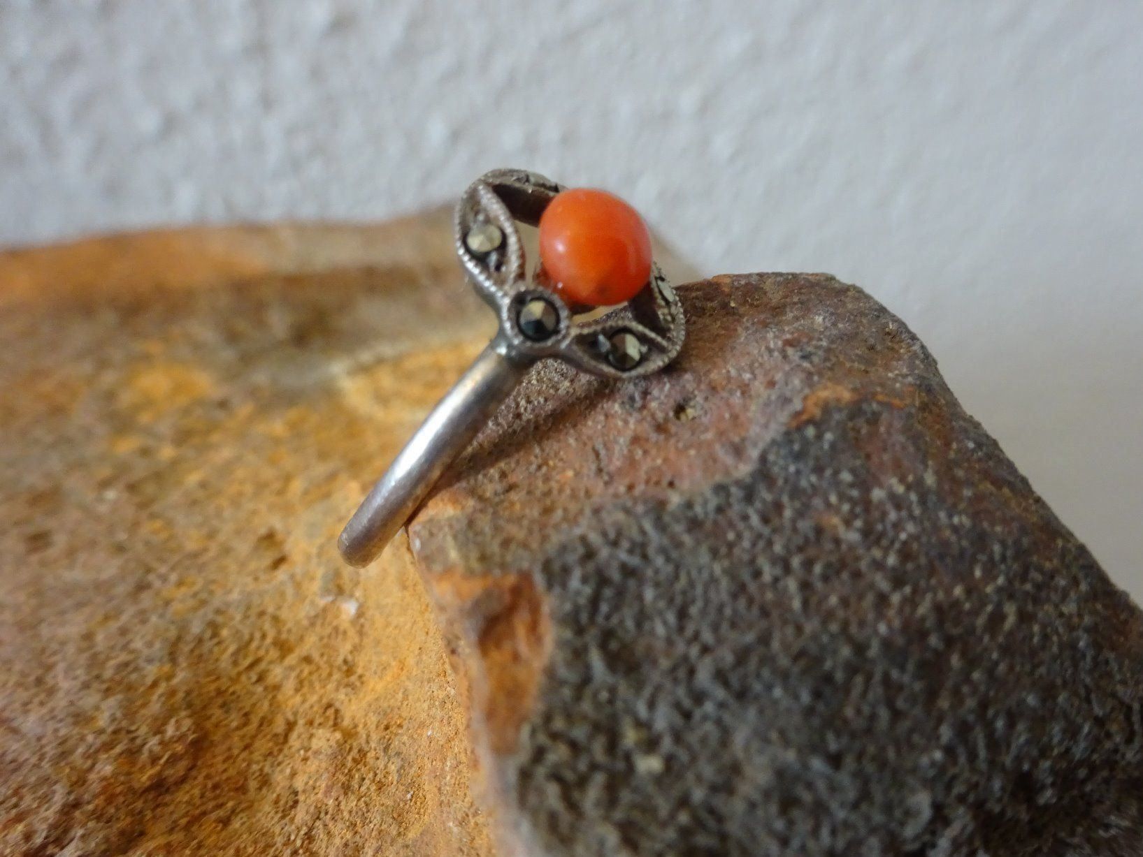 Ringe: Ring Jugendstil Koralle RG57 / 835 S. – Gebraucht aus Esslingen von FetteSchnecke 3