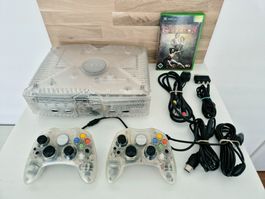 Xbox Translucent Weiss "Crystal" Edition Konsole - Selten