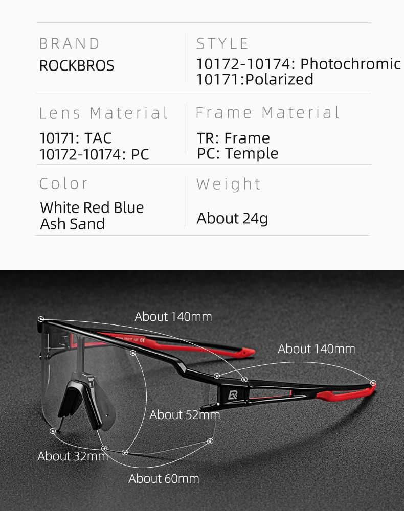 Occhiali & Lenti: ROCKBROS Performance Sportbrille Polarisiert, – Nuovo e nell'imballaggio originale da Suhr venduto da sjay.Cv 6