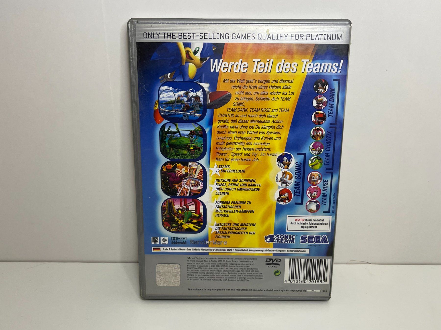 Sony Spiele: Sonic Heroes [Platinum] PAL Playstation 2 – Gebraucht aus Herznach von  2