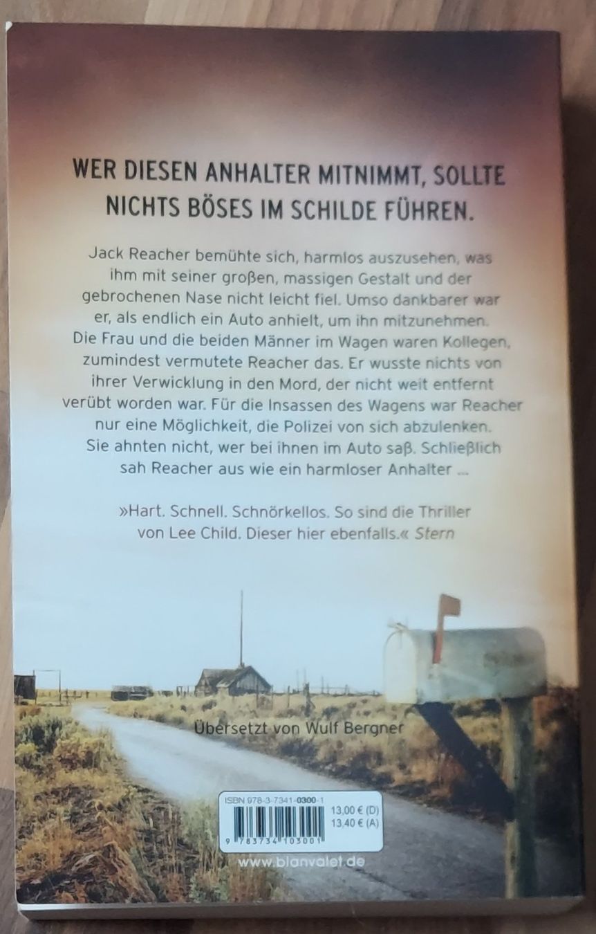 Libri: Lee Child - Der Anhalter – Usato da Steckborn venduto da Quo7 1