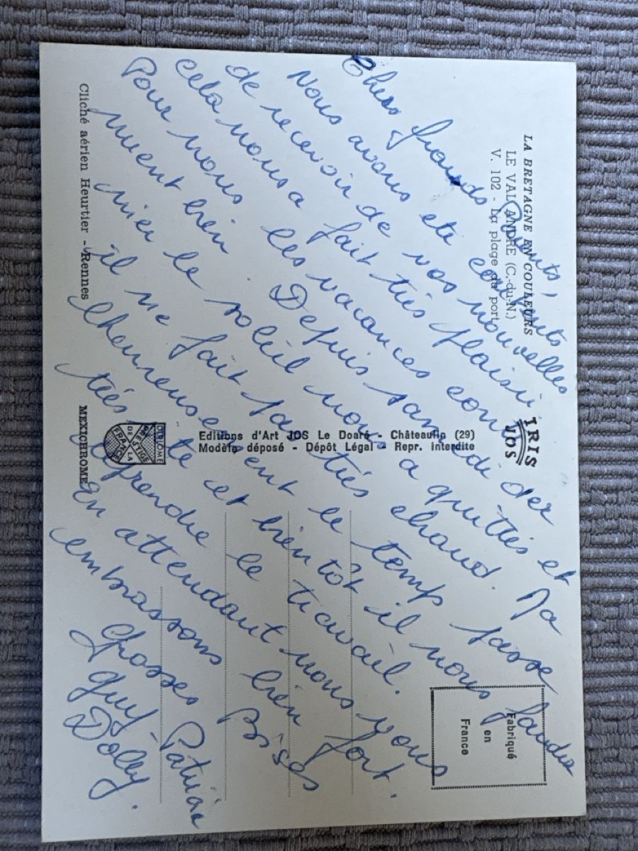 Cartoline postali: AK von Le Val Andre / Frankreich – Usato da Rümlang venduto da Brieftaube1 1