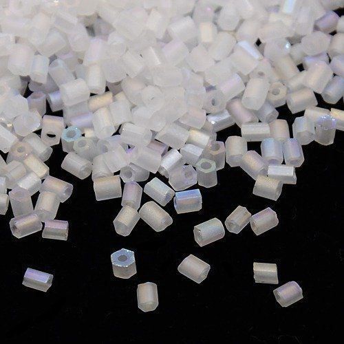 Perle (finte): Rocailles 2-Cut gefrosted Klar 2-2.3mm / 20g – Nuovo (secondo la descrizione) da Rüegsau venduto da Tausendfreund
