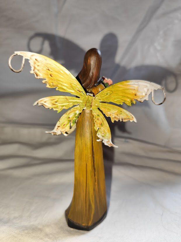 Figuren: Elfe aus Holz Blumenfee Holzelfe – Gebraucht aus Reinach BL von Spider63 1