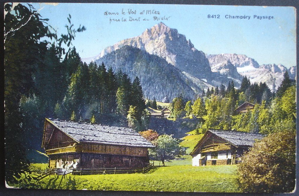 Cartes postales: CHAMPÈRY Paysage – D'occasion à Jona par philajona
