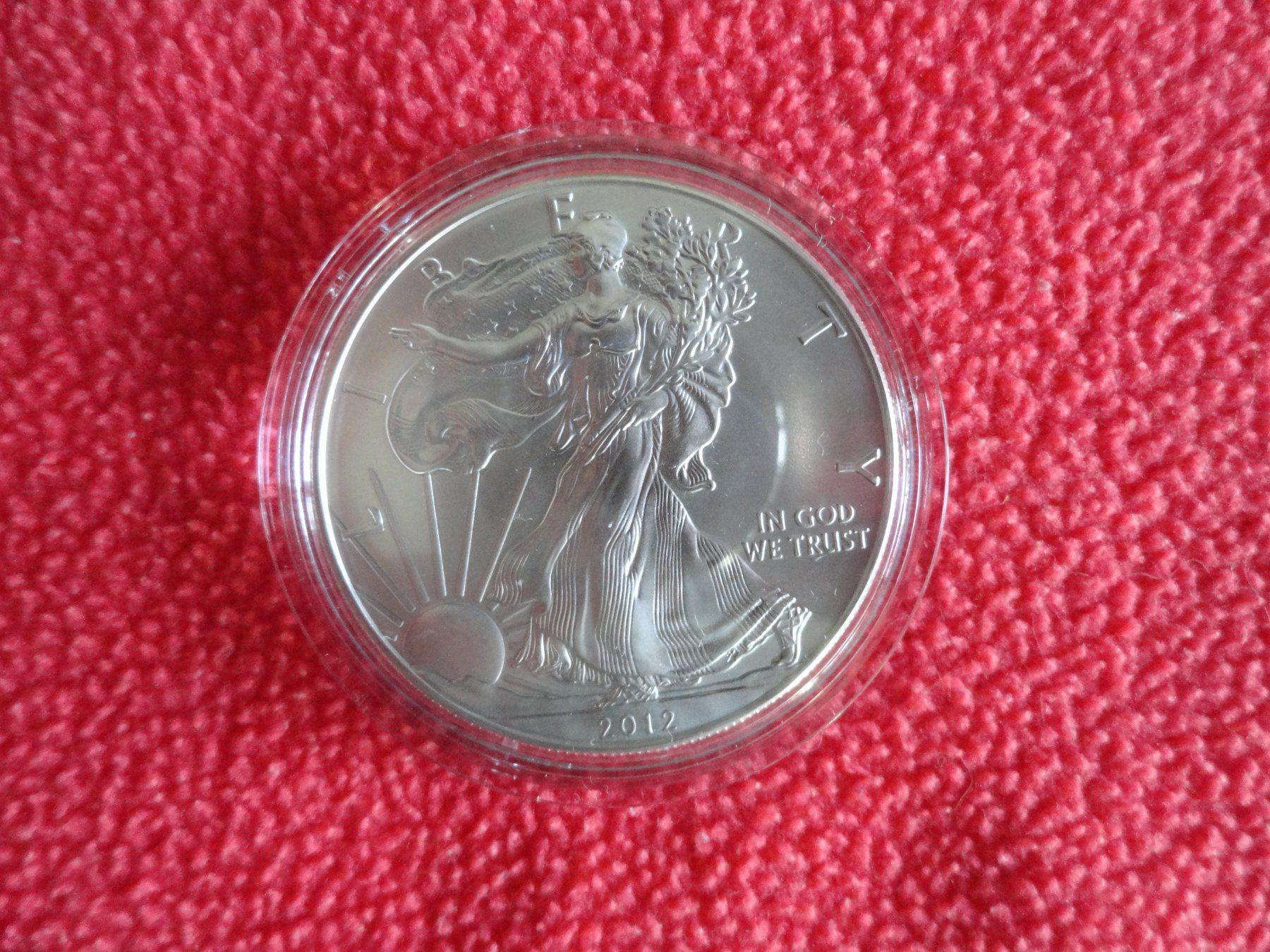 Tutti le monete: SCHÖNE LIBERTY SILBERMÜNZE VON 2012 - AMERICAN EAGLE – Usato da Gerlafingen venduto da Shiva_74
