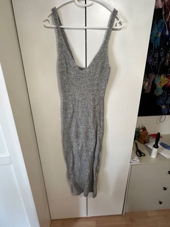 Trägerkleid grau von H&M (S)