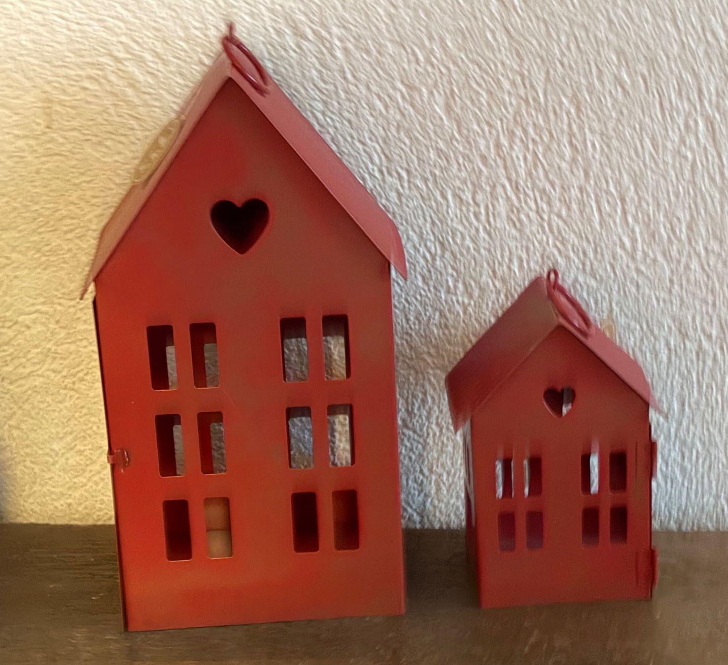 Lanterne: 2 Rote Häuschen Windlichter, 2er Set, Romantisch Neu – Nuovo e nell'imballaggio originale da Zäziwil venduto da Emlea 3