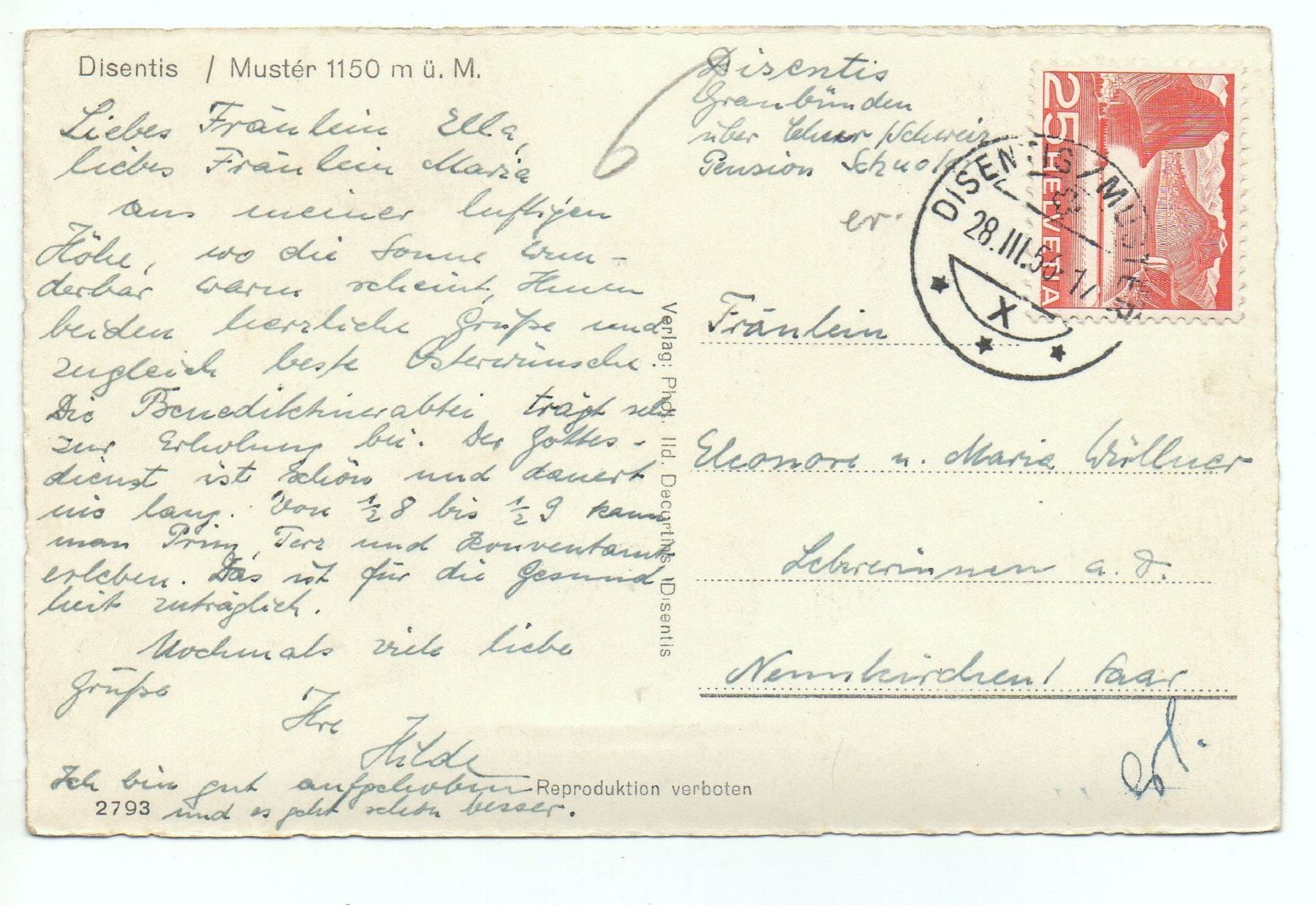 Cartes postales: DISENTIS MUSTÉR – D'occasion à Jona par philajona 1