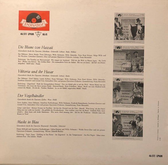 Schallplatten: 4 Operetten-Querschnitte (LP) – Gebraucht aus Grüningen von azulamarillo_vinyl 1