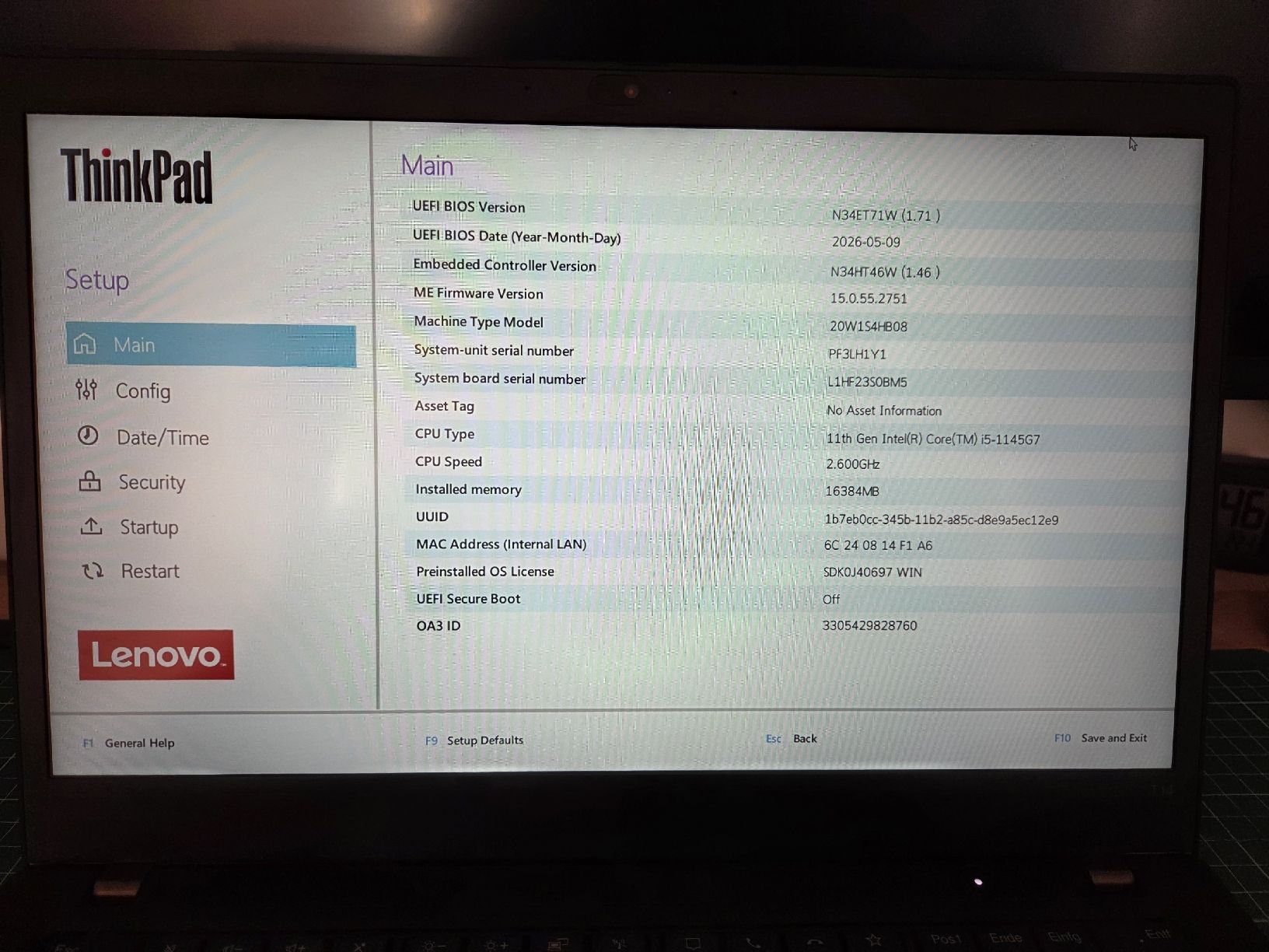Lenovo Notebook: Lenovo ThinkPad T14 Gen 2 Intel – Usato da WINTERTHUR venduto da NikosBako 3