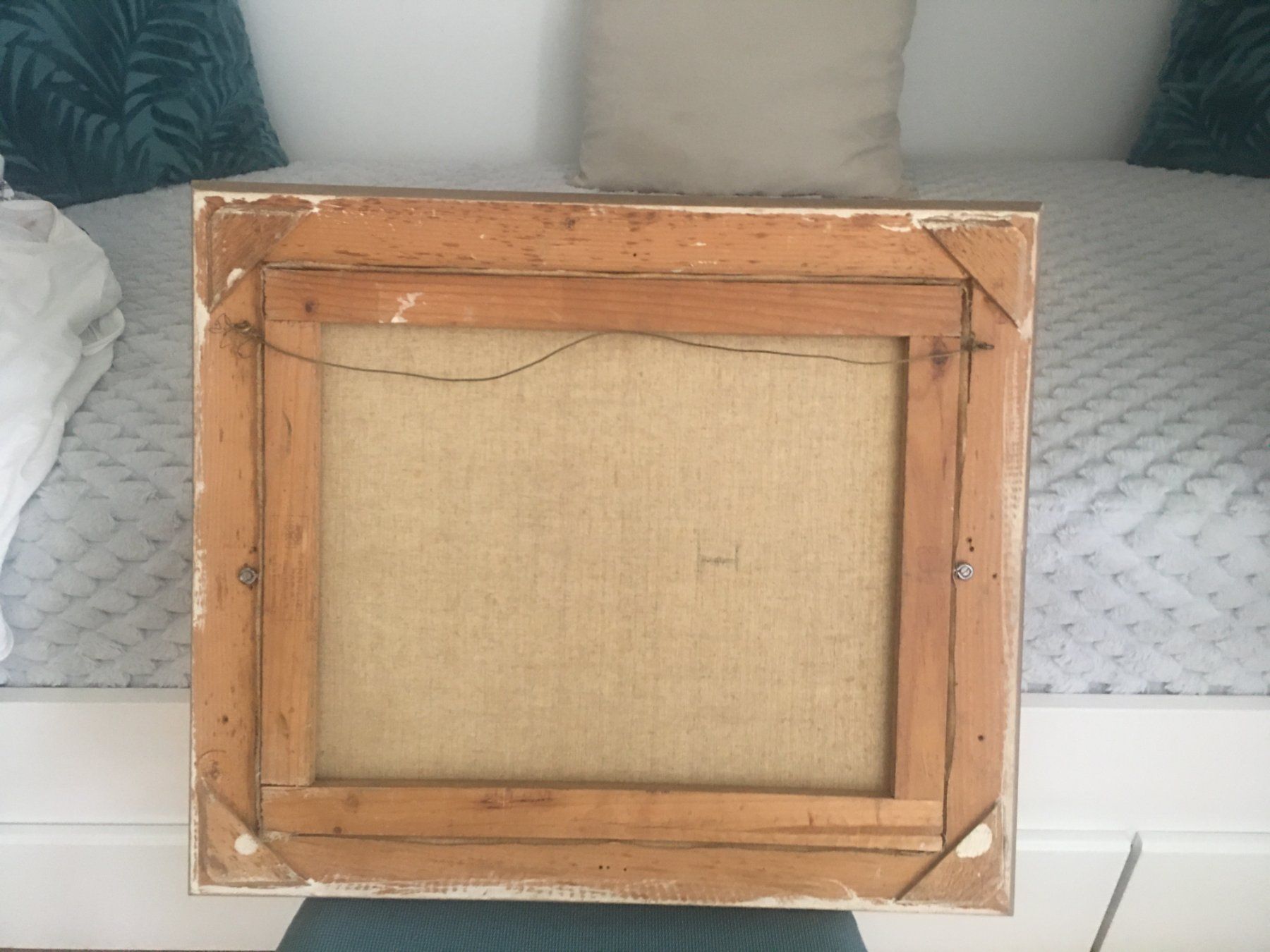 Tableaux: Alte  Oel Bild ein tolles Märchen mit Fluss monogramiert E.L – D'occasion à Zürich par Nofelet31 3
