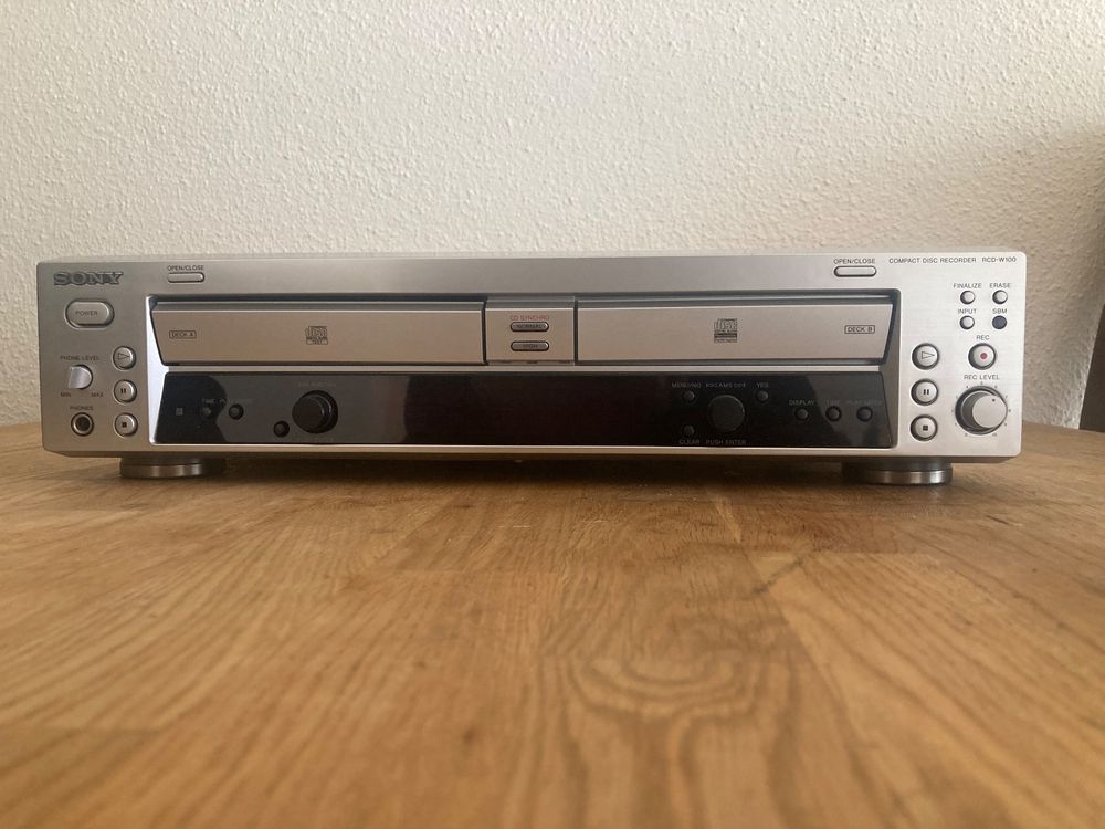 Sony RCD-W100 CD Player/Recorder Kopieren Guter Zustand! (Gebraucht) in ...
