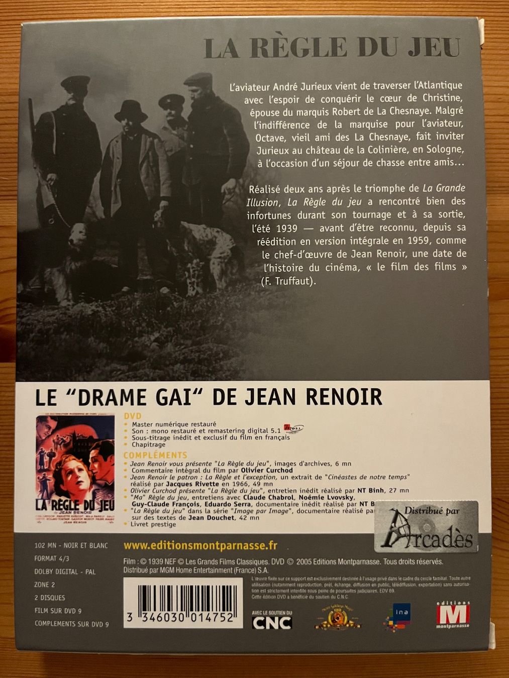 Tutti i DVDs: LA RÈGLE DU JEU - JEAN RENOIR – Usato da Lausanne venduto da sbar224 1