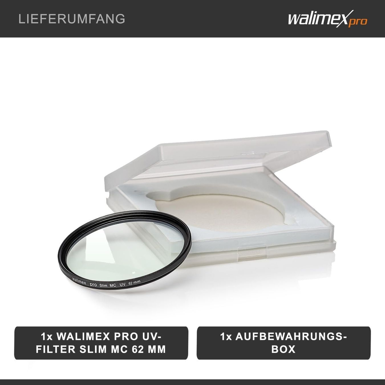 Filter: Walimex pro UV-Filter Slim MC 62 mm / Neu - Originalverpackt – Neu und originalverpackt aus Wilchingen von allant2004 3