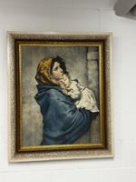Bild "Madonna mit Kind" von Fasanelli - Original! 41x73cm