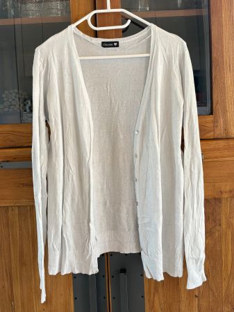 Jäckchen /Cardigan/Pullover dünn Strick,Chicorée,Gr.L