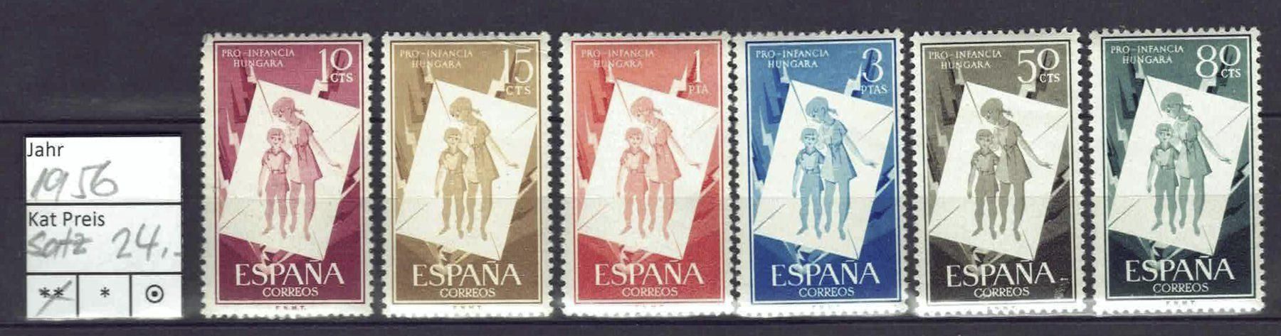 Tous les timbres: Spanien Satz von 1956 postfrisch** – D'occasion à Basel par Pfefferschootte