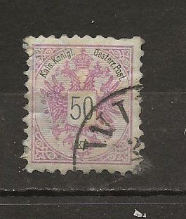 Tutti i francobolli: Autriche 1885 0.50 – Usato da Sion venduto da PierreP01