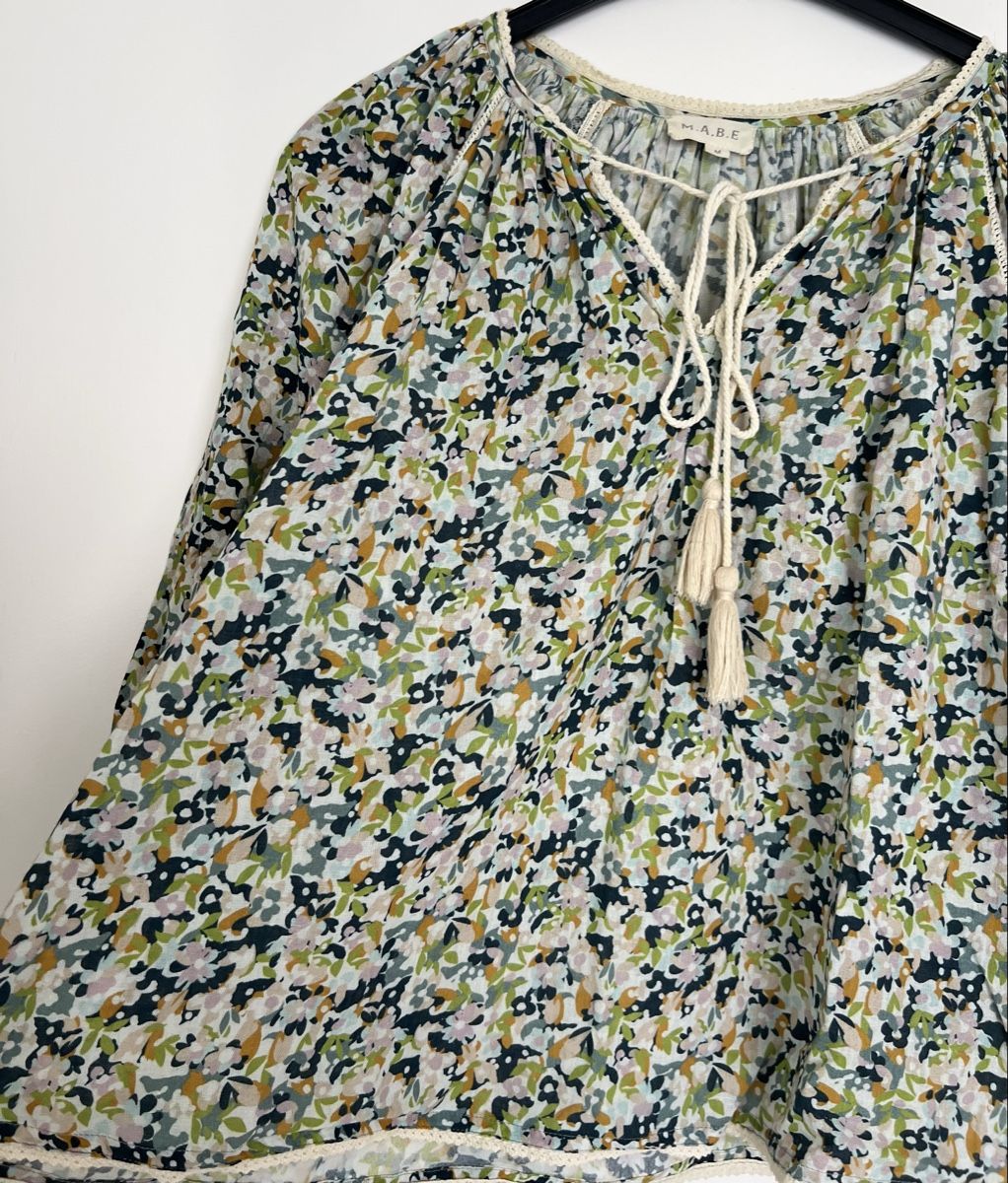 Camicette: M.A.B.E. Bluse Blumenmuster Grösse M – Usato da Uster venduto da Family_Boutique 2