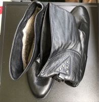 Damen Stiefel Leder Schwarz Grösse 39
