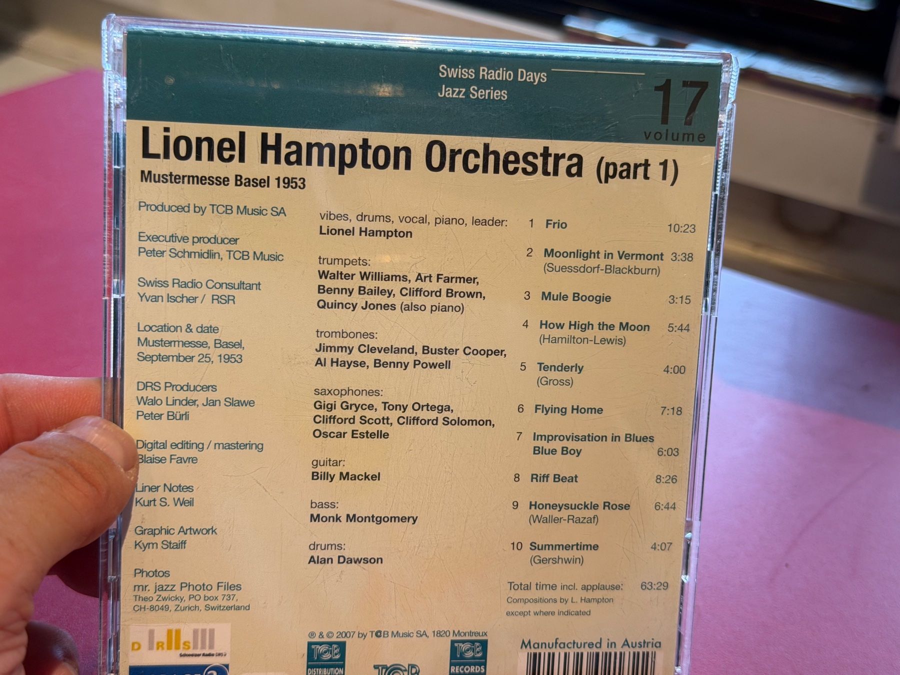 CD: Lionel Hampton Orchestra - Mustermesse Basel 1953 - HF41B – Usato da Küsnacht ZH venduto da JazzRecords 1