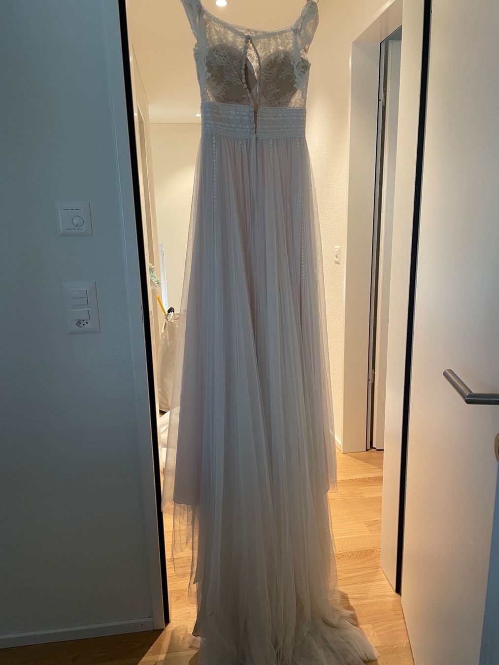 Vestiti: Romantisches Brautkleid Boho Spitze Tüll Gr. 34/36 – Usato da Bassersdorf venduto da EvelynSchmid 2