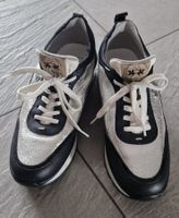 La Martina Damenschuhe Sneakers Grösse 38 silber schwarz