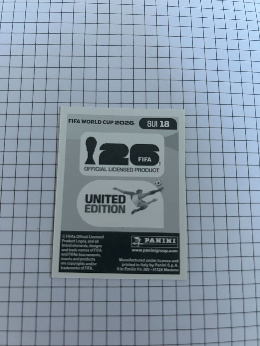 Panini Carte collezionabili: Panini FIFA World Cup 2026 - SUI 18 – Usato da Zumikon venduto da meter03 1