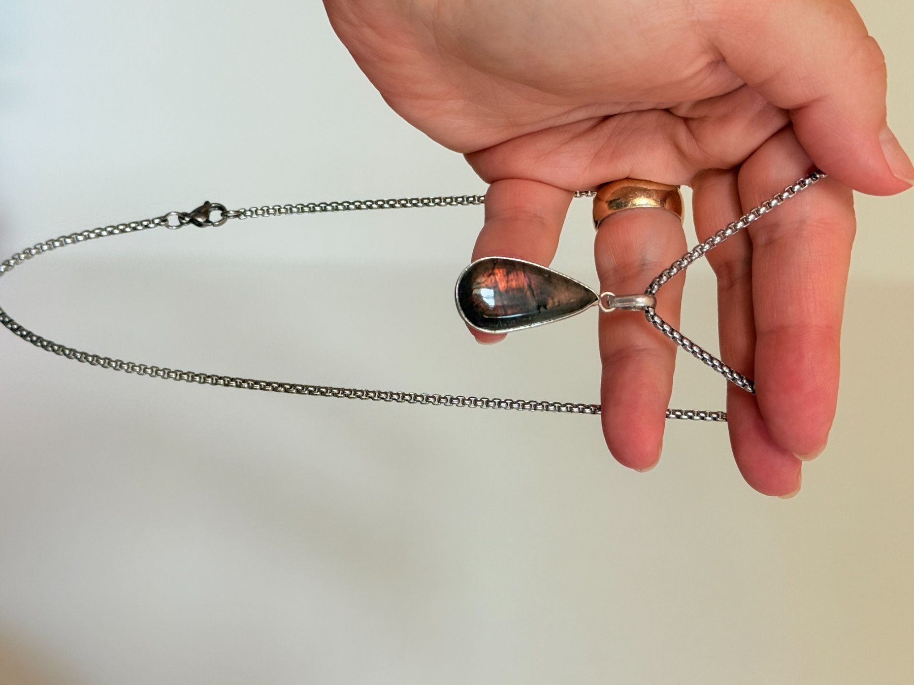 Catenine: Labradorite necklace – Nuovo e nell'imballaggio originale da Genève venduto da AGBERG 5