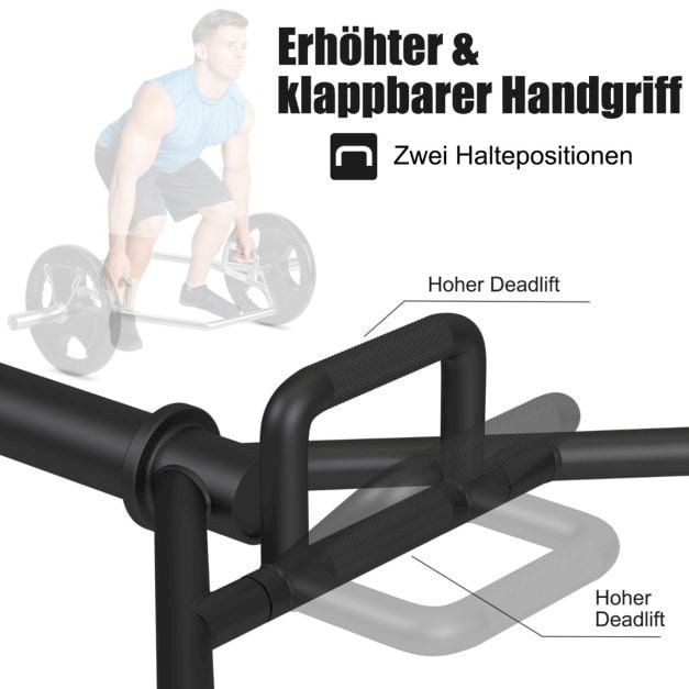 Manubri & Pesi: Trap Bar 50mm Aufnahme Schwarz – Nuovo e nell'imballaggio originale da Bottighofen venduto da zaap 2