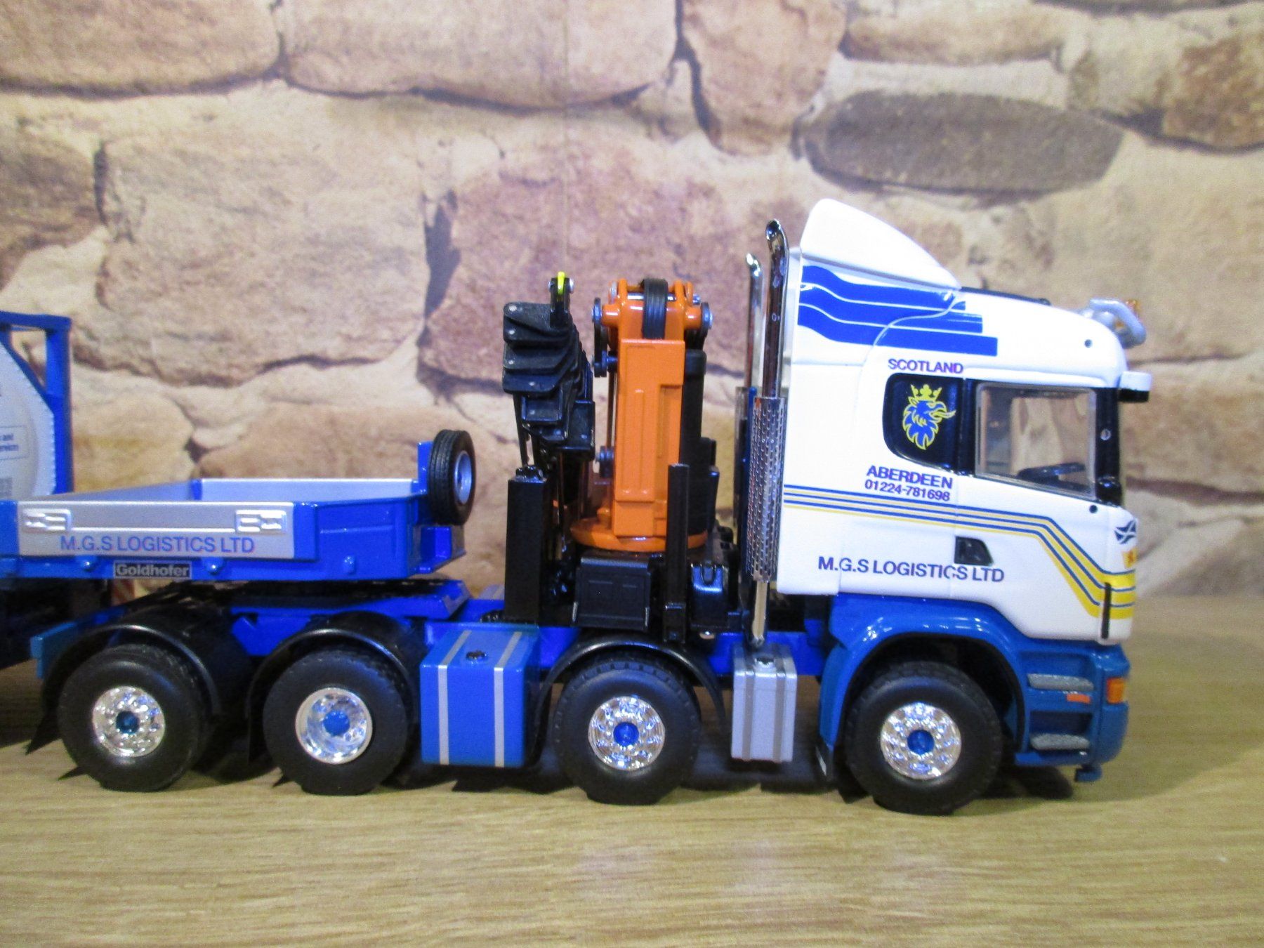 Tekno Modellbausätze & Standmodelle: Tekno  1:50 Scania R  M.G.S. Logistic LTD – Gebraucht aus Ennetmoos von Truckdiver 8