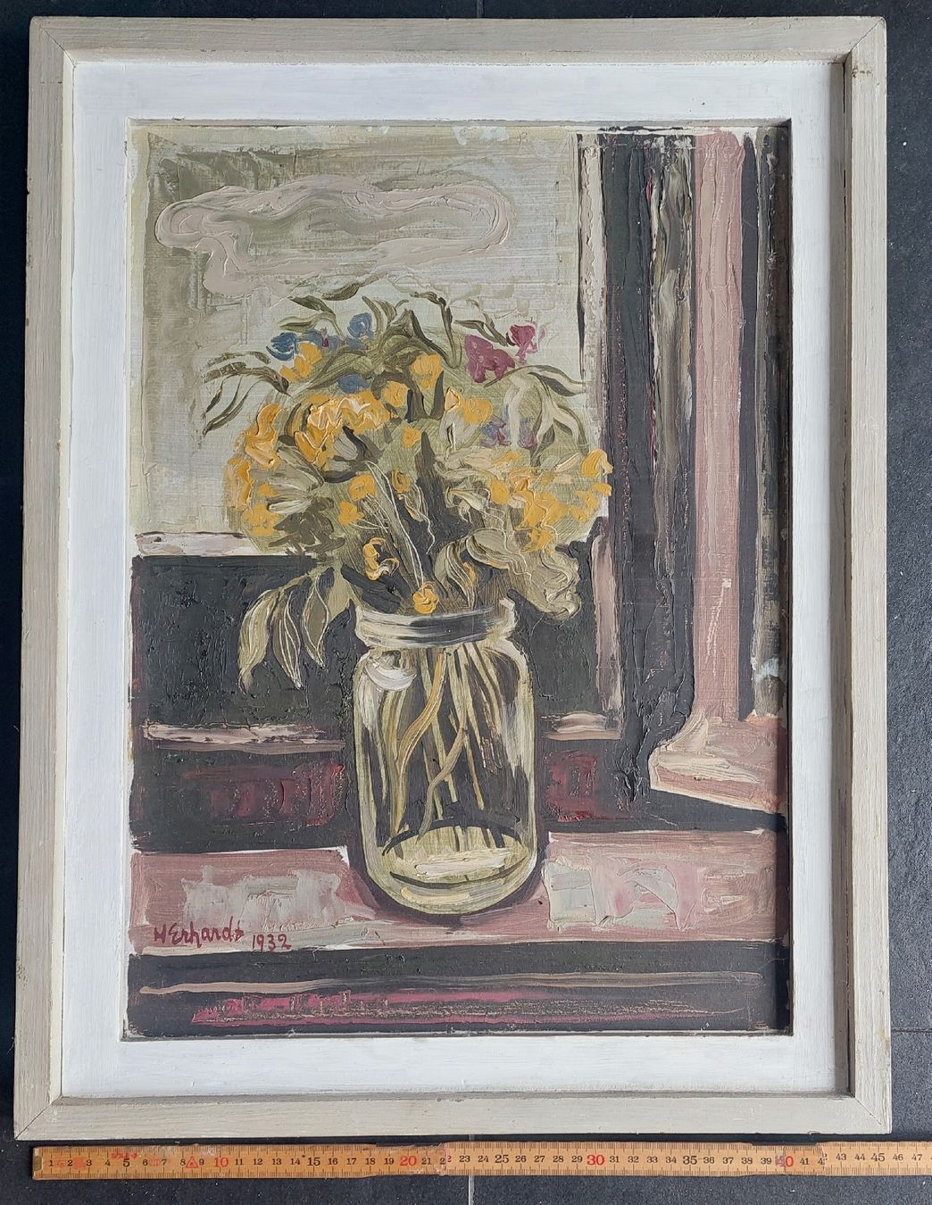 Gemälde: Hans Erhardt, Ölbild 1932 auf Holz gemalt – Gebraucht aus Zürich von Cortin 5
